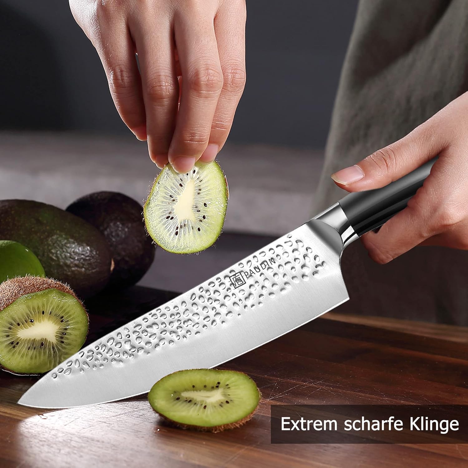 PAUDIN Hammered Premium 7-PC Knife Block Set - Paudin DE