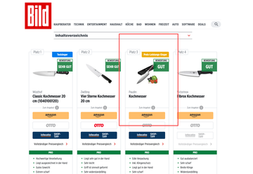 Paudin Chefmesser von BILD empfohlen: Ein Must-Have für jede Küche
