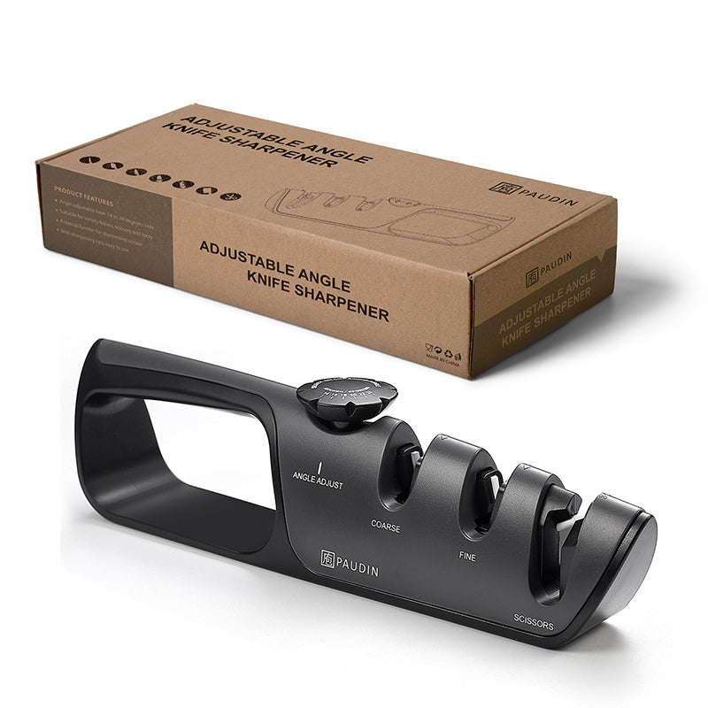 Knife Sharpener 3-Stage Manual - Paudin Store