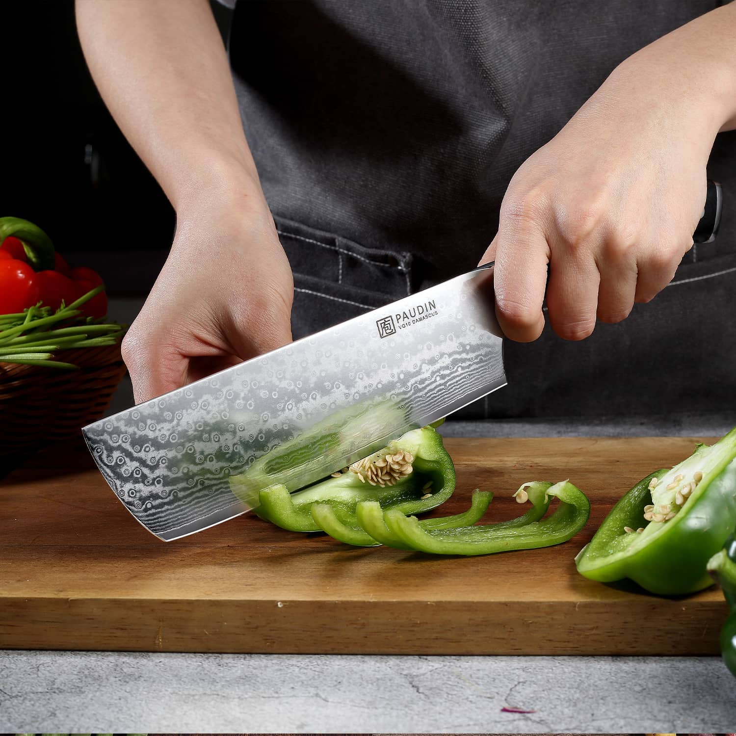 PAUDIN Cloud Premium 3-PC Damascus Knife Set - Paudin DE