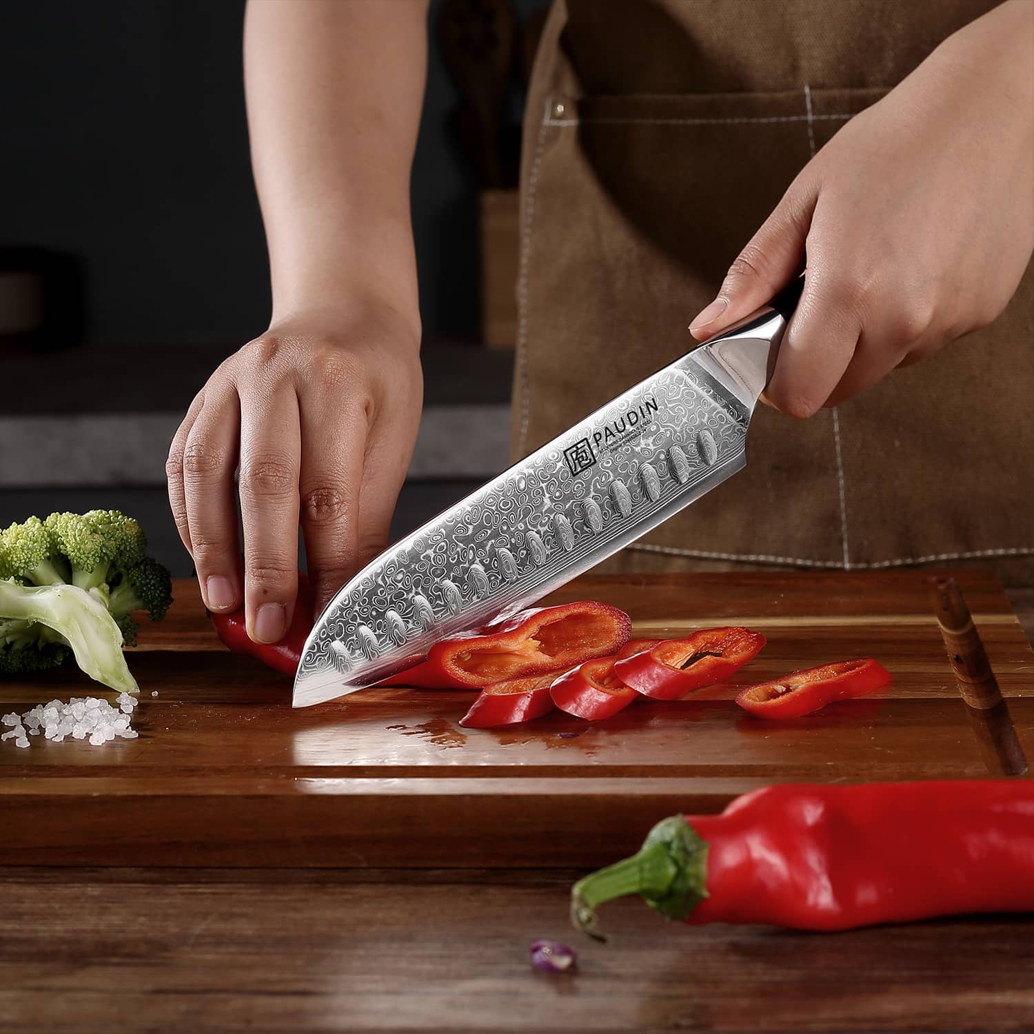 PAUDIN Cloud Premium Damascus Knife Set 3PC - Paudin DE