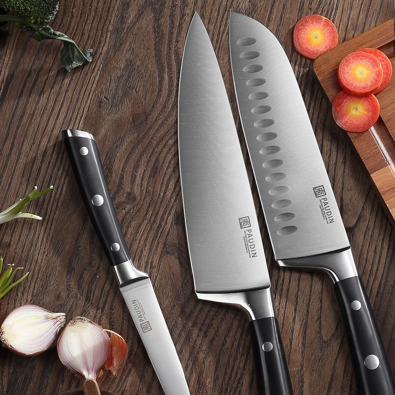 PAUDIN Swiss 3-Piece Chefs Knife Set - Paudin Store