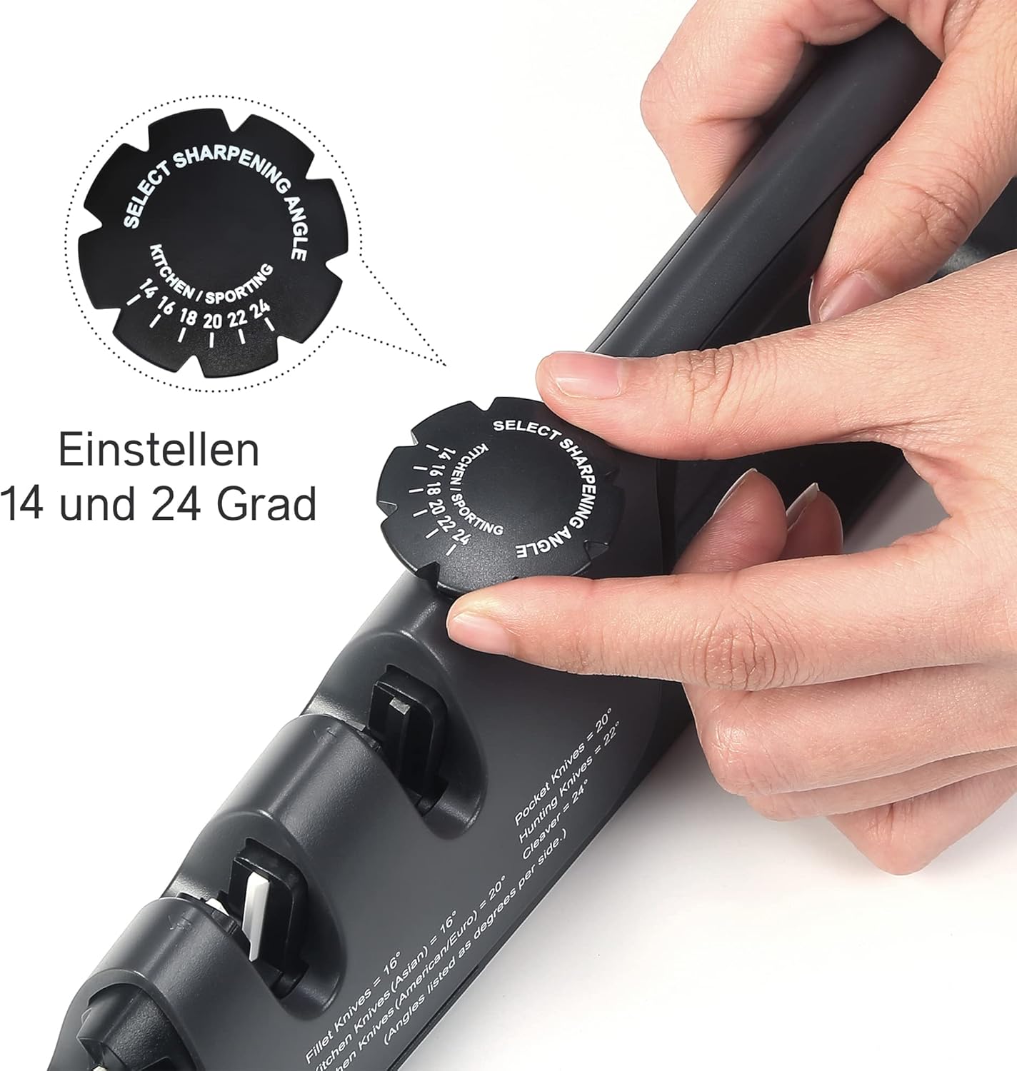 PAUDIN Knife Sharpener 3-Stage Manual - Paudin DE