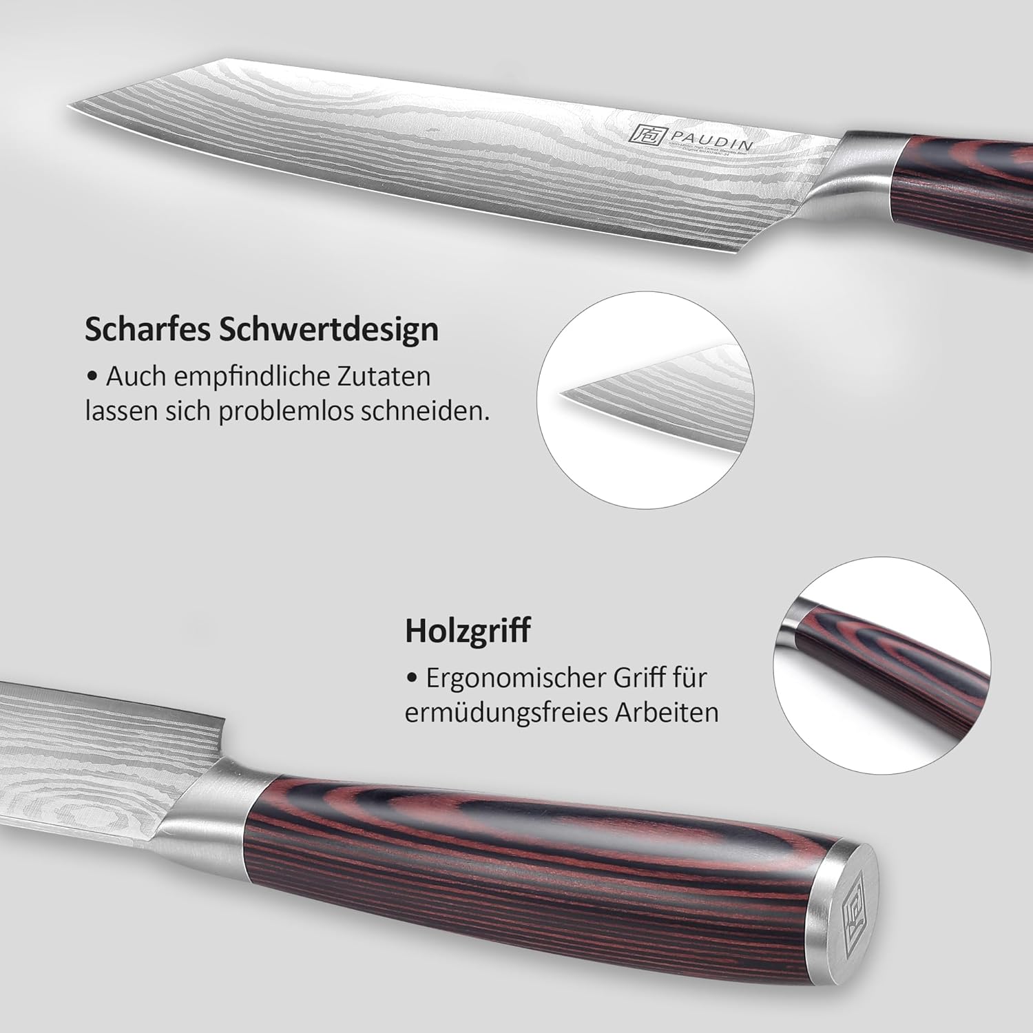 PAUDIN Universal Classic 8” Chef Knife - High Carbon Steel - Paudin DE