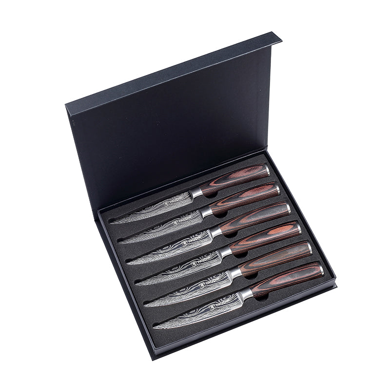 6-PC, Ultra Sharp 4.5" Steak Knife Set - Paudin Store