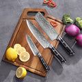 Cloud Premium 3-PC Damascus Knife Set - Paudin Store