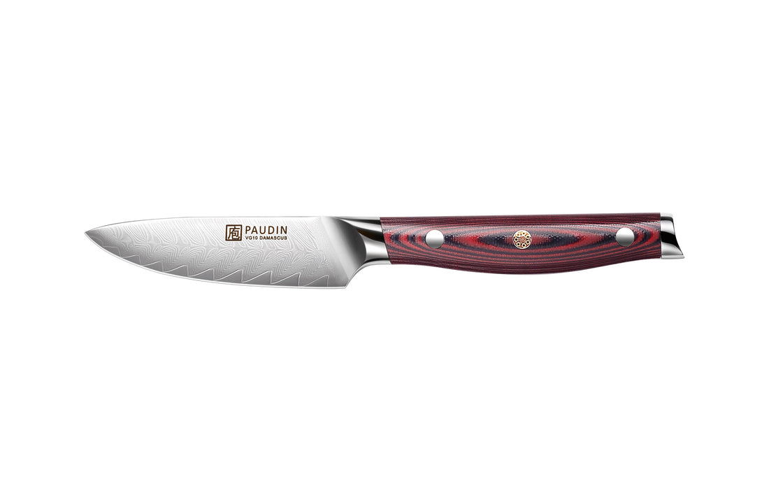 Plume Luxe 3.5" Damascus Paring Knife - Paudin Store