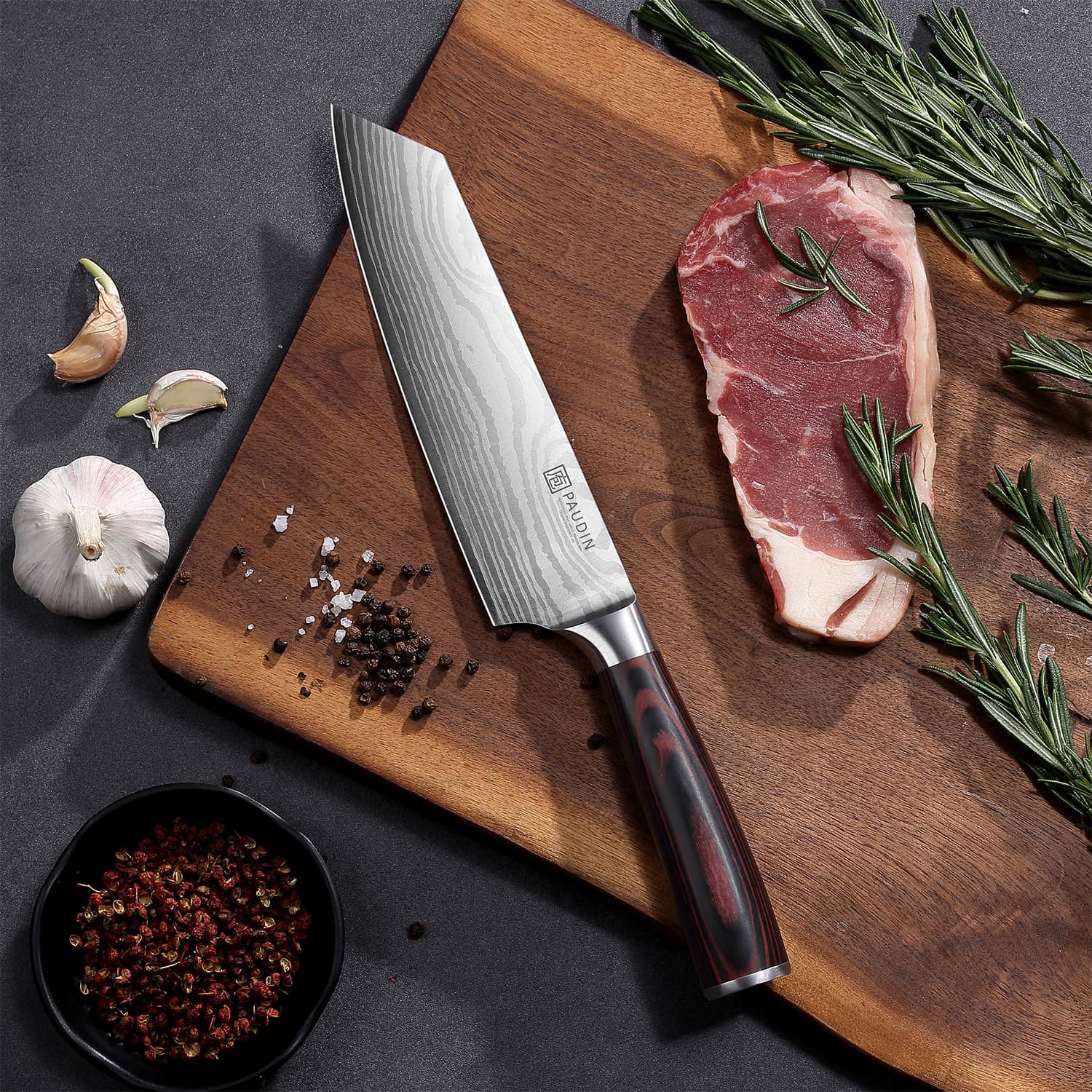 PAUDIN Universal Classic 8” Chef Knife - High Carbon Steel - Paudin DE