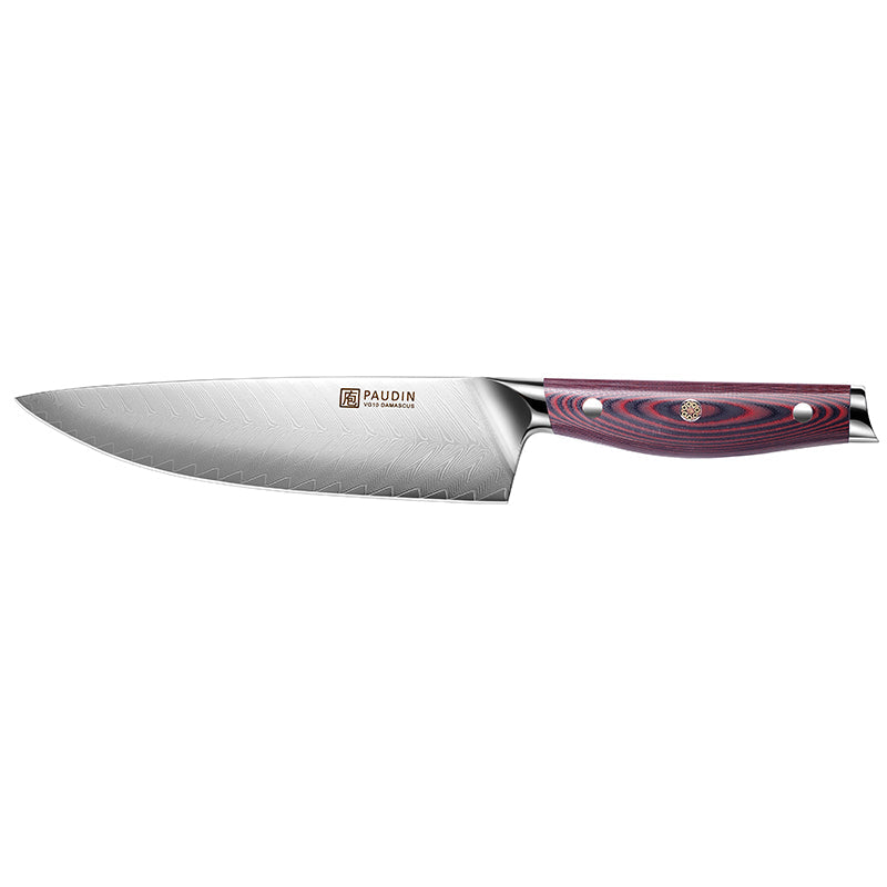 Plume Luxe 8" Damascus Chef's Knife - Paudin Store