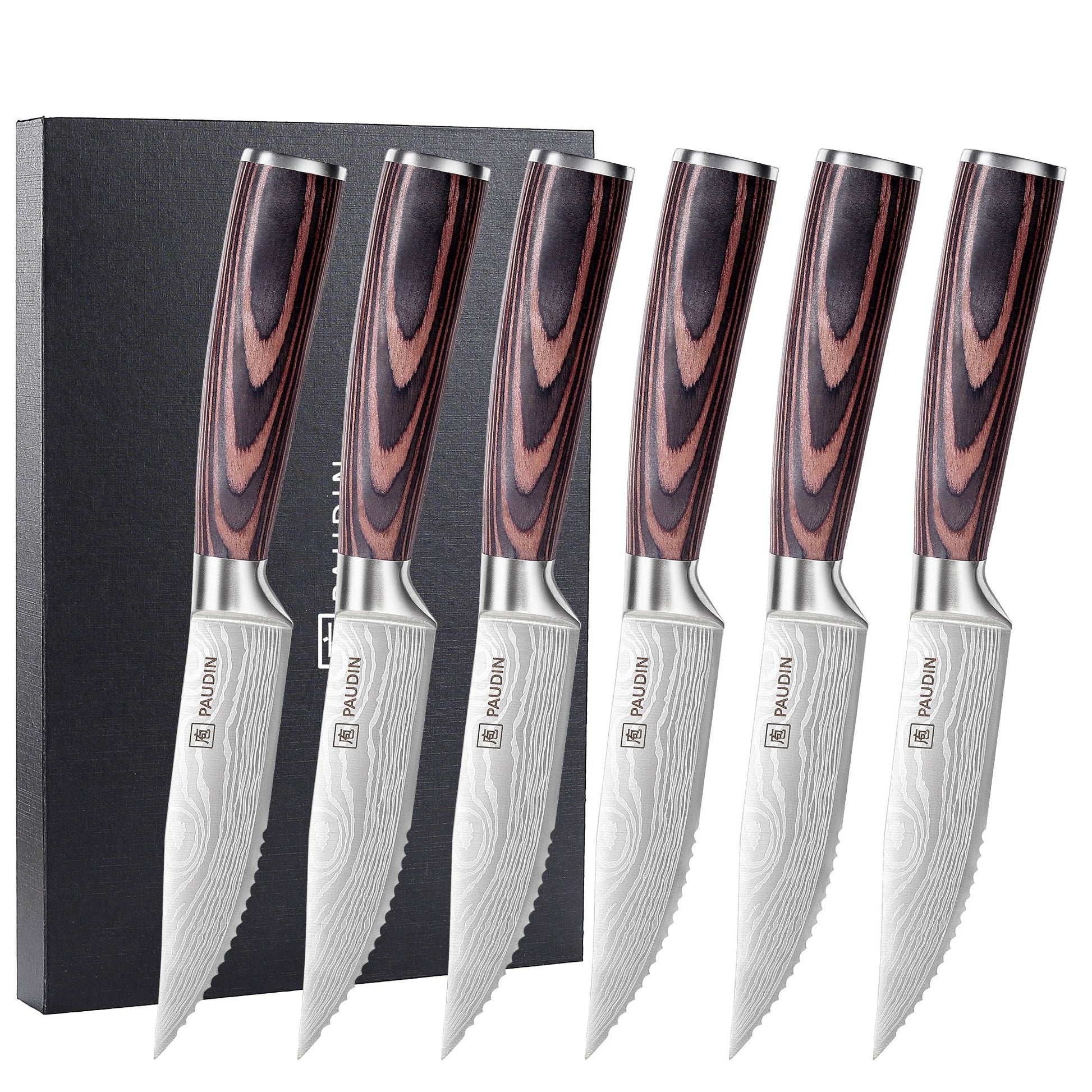 6-PC, Ultra Sharp 5.25" Steak Knife Set - Paudin Store