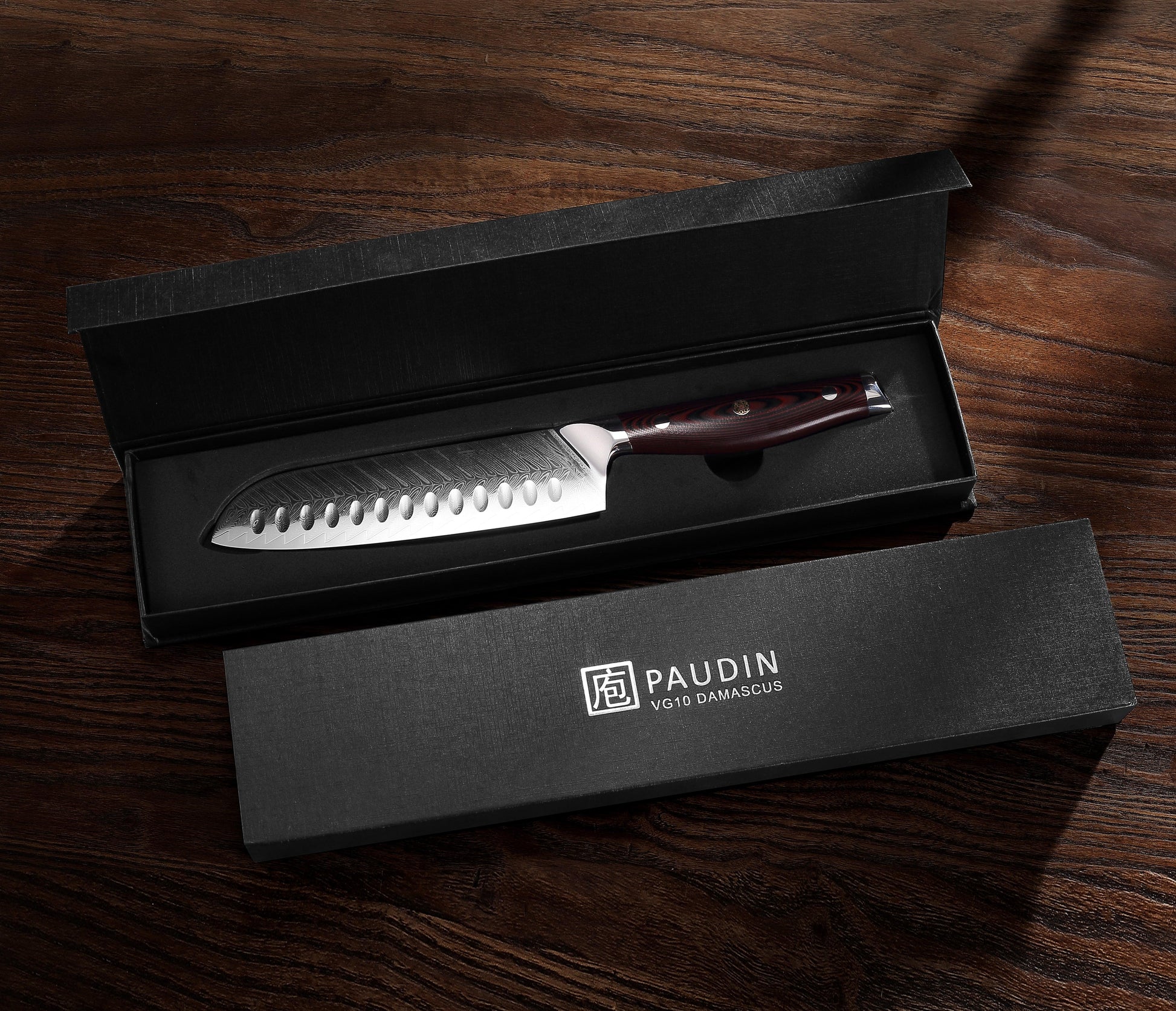 PAUDIN P4 Damascus 7-Inch Santoku Knife - Paudin Store