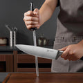 PAUDIN 15 - Piece Knife Block Set - High Carbon Stainless Steel with Sharpener, Full Tang Triple Rivet Handle - Paudin Store