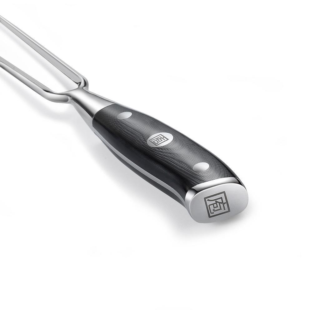 Ultra Dark Premium 8" Carving Knife and Fork Set - Paudin Store